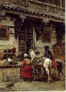 unknow artist, Arab or Arabic people and life. Orientalism oil paintings 197